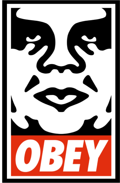 The official "OBEY" sticker.